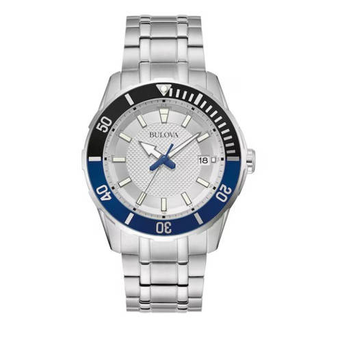 Bulova 42mm Stainless Steel Bracelet Men's Quartz Watch 98B441