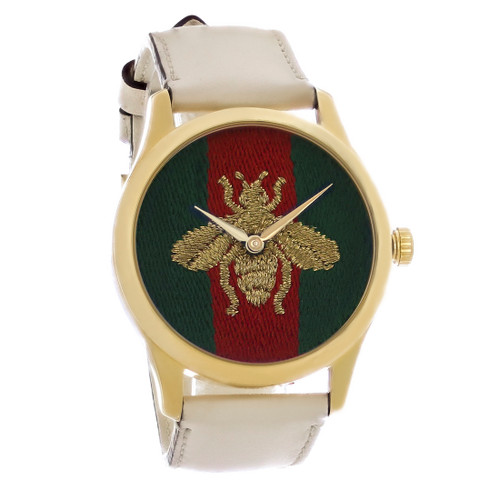 Gucci G-Timeless Women's Gold Plated Stainless Steel Quartz Watch YA1264128