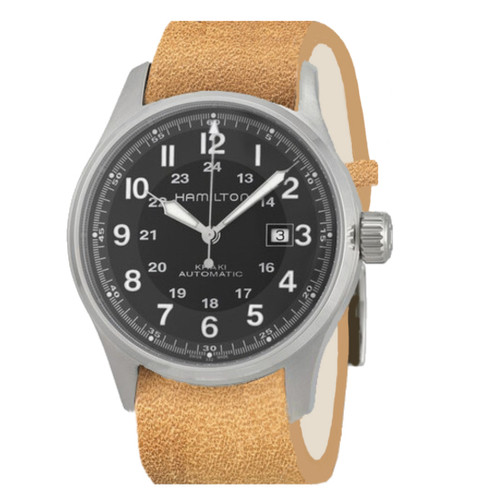 Hamilton Khaki Field Men's Mechanical Stainless Steel Black Dial Watch H69439933