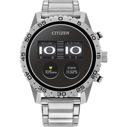 Citizen CZ Smart Sport Wear OS Stainless Steel Bracelet Watch MX1010-59X