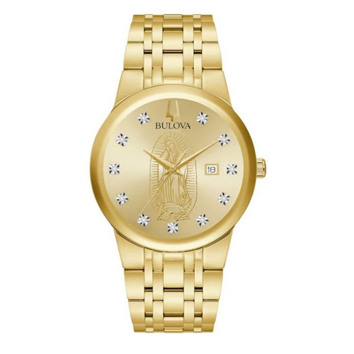 Bulova Modern Our Lady of Guadalupe Men's Quartz Watch 97D139