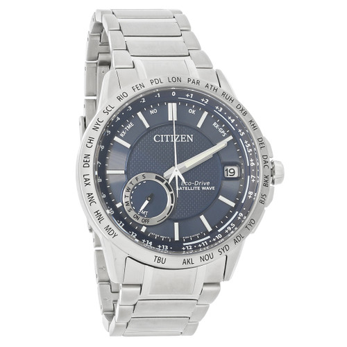 Citizen Eco Drive Satellite Wave F150 Men's Blue Dial Quartz Watch CC3000-89L