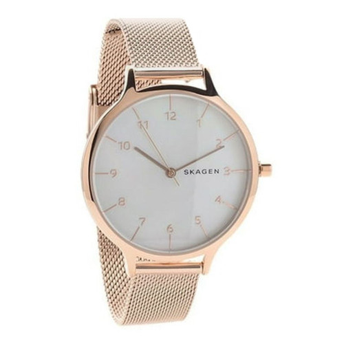 Skagen Anita White Mother of Pearl Dial Women's Mesh Watch SKW2633