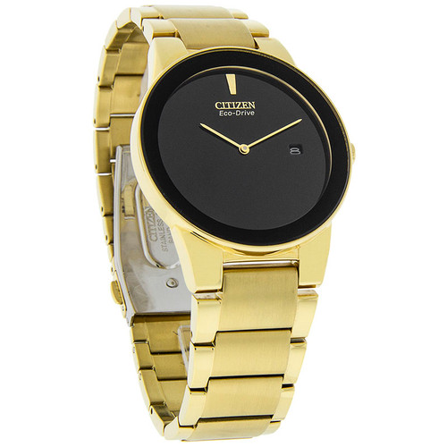 Citizen Eco-Drive Axiom Men's Gold Tone Bracelet Watch AU1062-56E