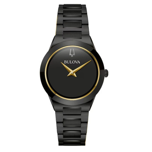 Bulova Modern Millennia Women's Black Dial Stainless Steel Quartz Watch 98L314