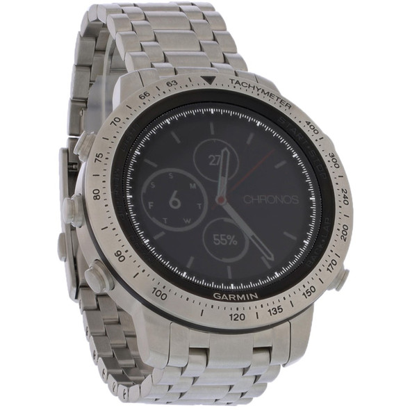 Garmin Fenix Chronos Men's Stainless Rechargeable Quartz Watch 010-01957-02