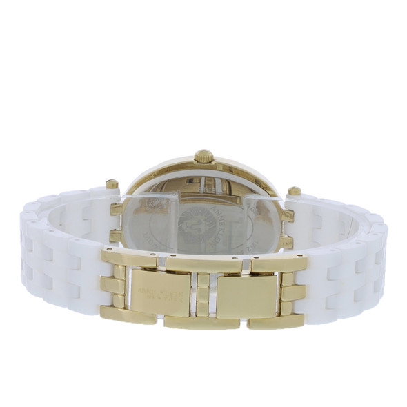 Anne Klein Women's Gold Tone PVD & Ceramic Quartz Watch 12-2350GPWT