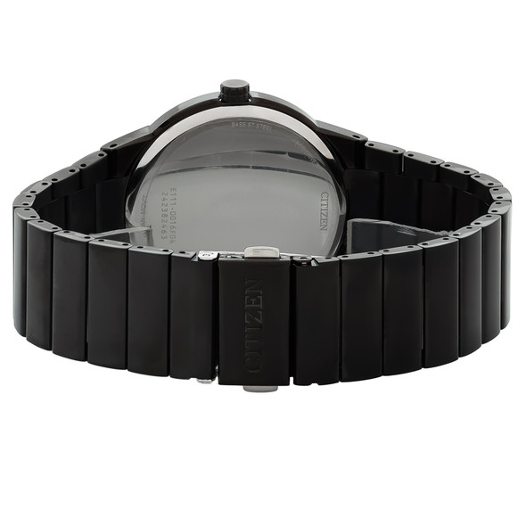 Citizen Eco-Drive Axiom Men's Grey Dial Black ION Stainless Watch BM7587-52H