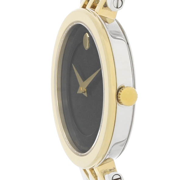 Movado Esperanza Series Black Dial Two Tone Swiss Quartz Watch 0607053
