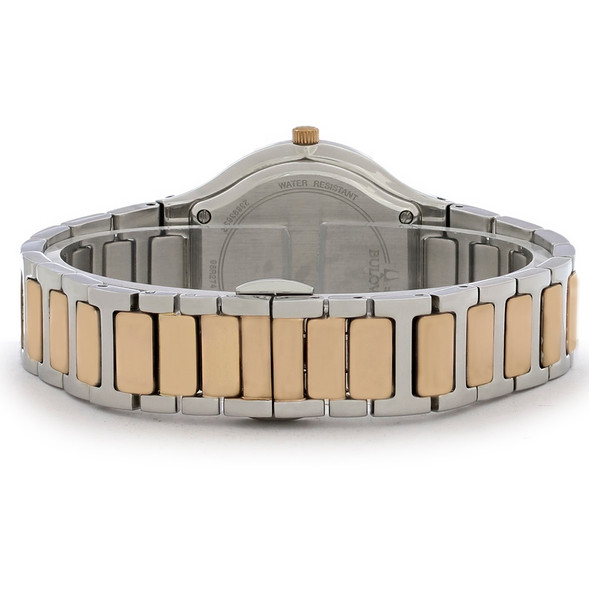 Bulova Futuro Women's Millennia Diamond Two Tone Quartz Watch 98R274