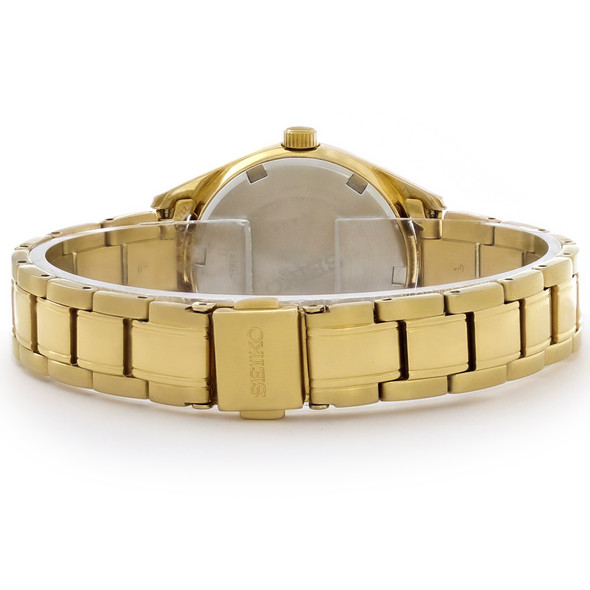 Seiko Essentials Series Women's Gold Plated Stainless Steel Quartz Watch SUR632