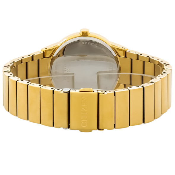 Citizen Eco-Drive Axiom Black Dial Gold Tone Stainless Women's Watch EW2672-58E