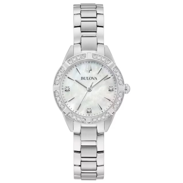 Bulova Sutton Women's Diamond Stainless Steel Quartz Watch 96R253