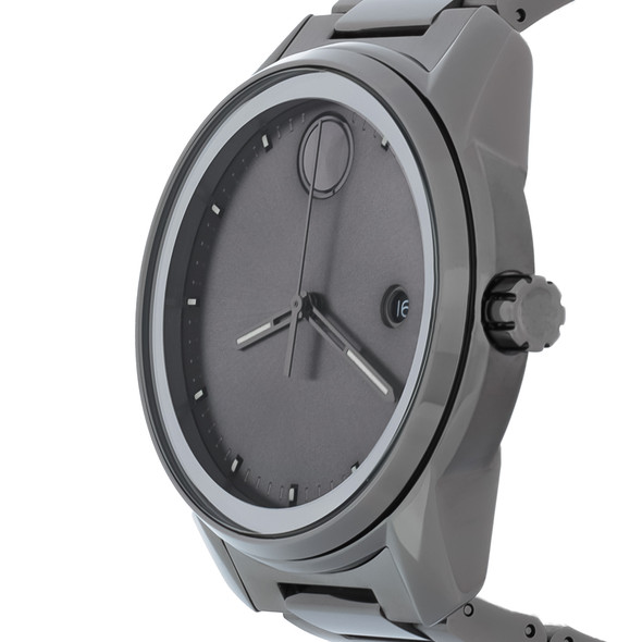 Movado Bold Verso Men's Gunmetal ION PVD Quartz Watch 3600860