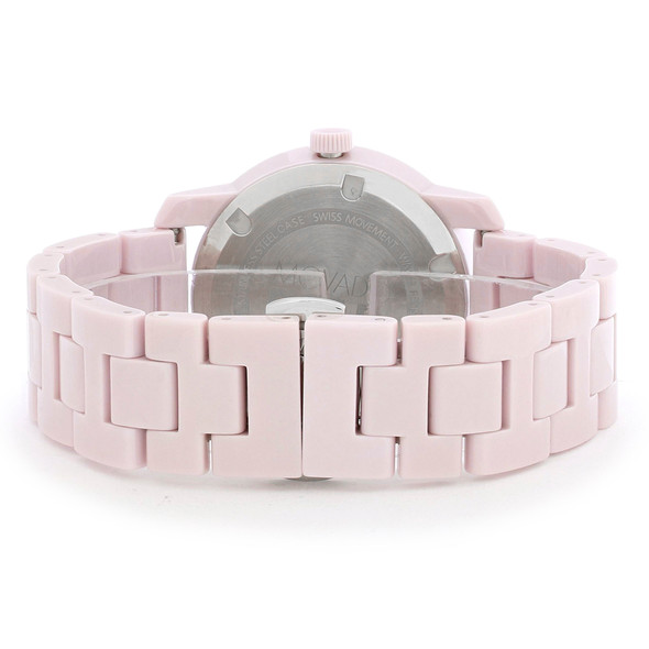 Movado Bold Women's Ceramic Blush Dial Swiss Quartz Watch 3600536