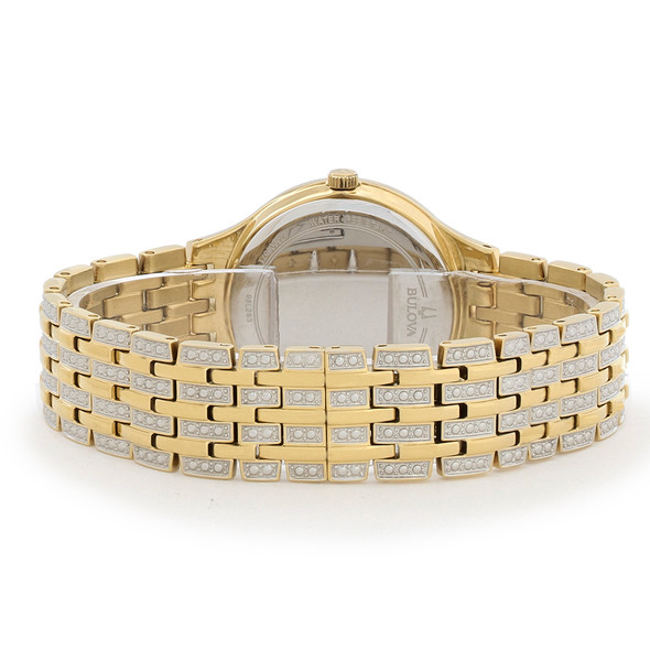Bulova Phantom Women's Gold Plated Stainless Steel Crystal Quartz Watch 98L263