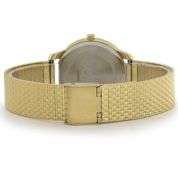 Movado Bold Women's Gold Tone Plated Steel Swiss Quartz Watch 3600598