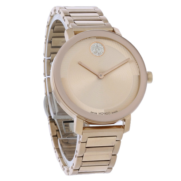 Movado BOLD Evolution 2.0 Series Women's Rose Gold-Tone Quartz Watch 3601107