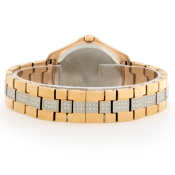 Bulova Women's Rose Gold Tone Stainless Steel Quartz Watch 98L229