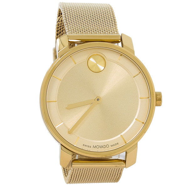Movado Bold Women's Gold Tone Plated Steel Swiss Quartz Watch 3600921
