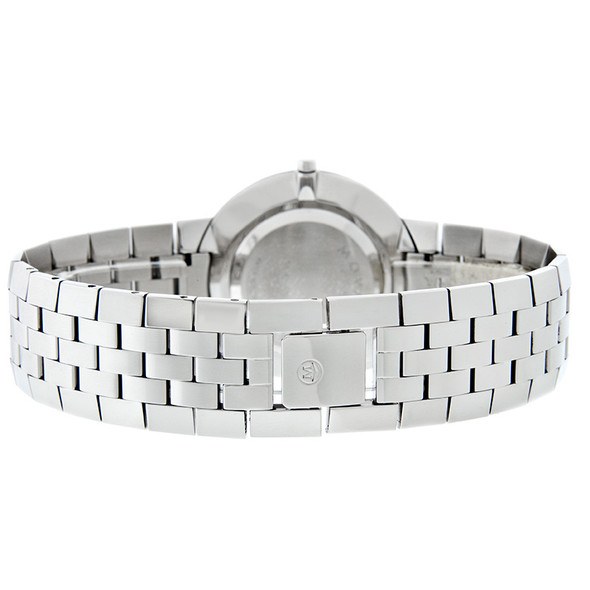 Movado Faceto Diamond Men's Black Dial Swiss Quartz Dress Watch 0606237