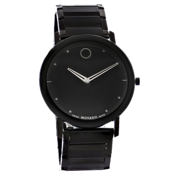 Movado Modern Classic Series Men's Black ION Quartz Watch 0607408