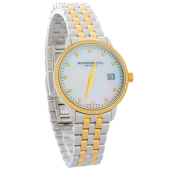 Raymond Weil Toccata 2-Tone Stainless MOP Quartz Women's Watch 5988-SPS-97081