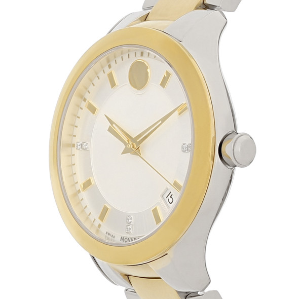 Movado Bellina Diamond Women's Two Tone Swiss Quartz Watch 0606979