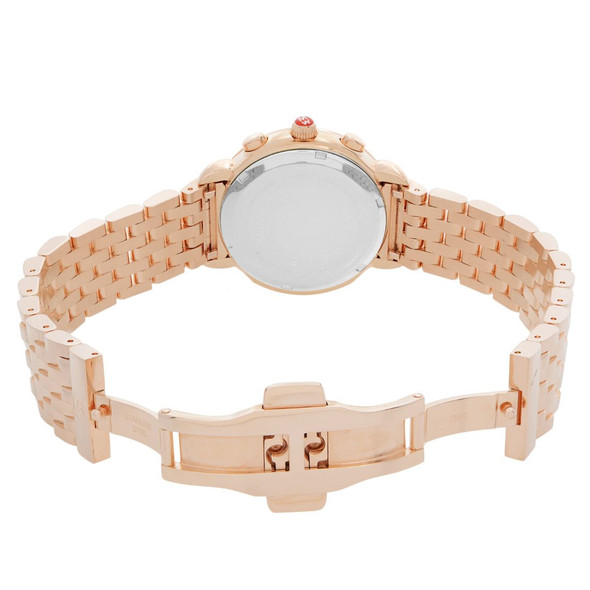 Michele Sidney Rose Gold Tone Diamond Bezel Women's Quartz Watch MWW30A000033