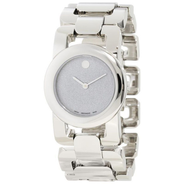 Movado Luma Silver Metallic Dial Stainless Steel Women's Quartz Watch 0606543