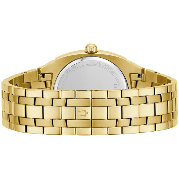 Bulova Men's Diamond Accent Gold-Tone Chronograph Quartz Watch 97D138