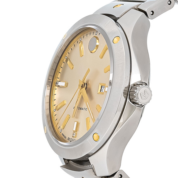 Movado S.E. Women's Two Tone Stainless Steel Automatic Watch 0607682