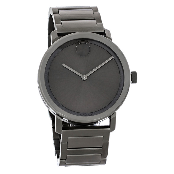 Movado Bold Series Men's Gunmetal ION Plated Swiss Quartz Watch 3600509