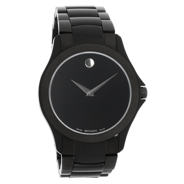 Movado Masino Men's Black PVD Swiss Quartz Watch 0607035