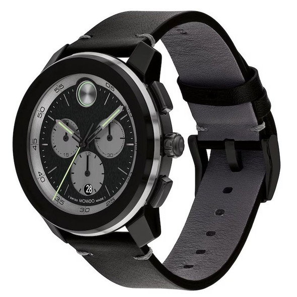Movado Bold TR90 Chronograph Quartz Black Dial Men's Watch 3601092