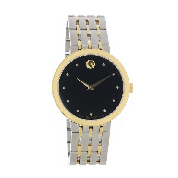 Movado Esperanza Series Men's Diamond Markers Swiss Quartz Watch 0607191
