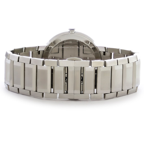 Movado Sapphire Men's Stainless Steel Mirror Dial Quartz Watch 0607587