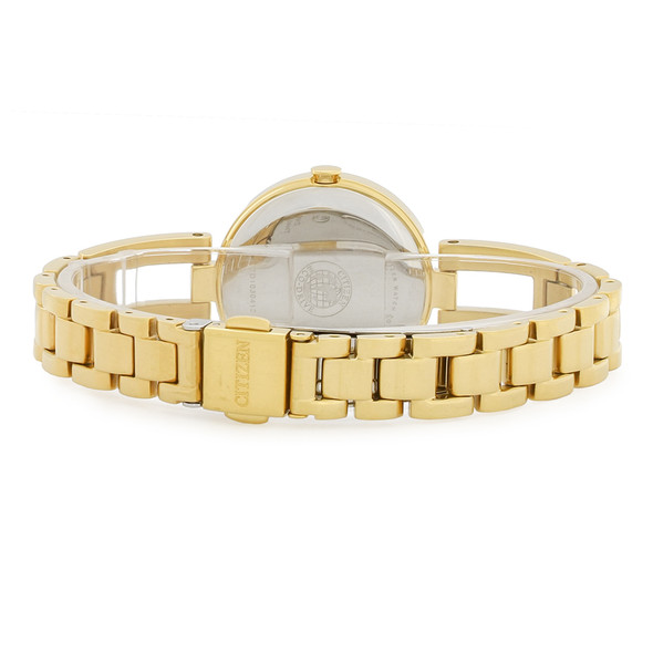 Citizen Eco Drive Women's Axiom Gold Tone Champagne Dial Watch EM0638-50P