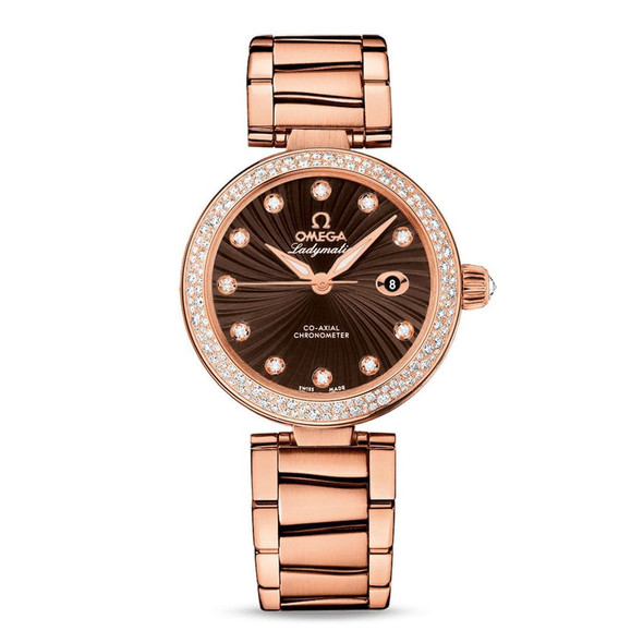 Omega De Ville Ladymatic 18k Rose Gold Automatic Watch 425.65.34.20.63.002