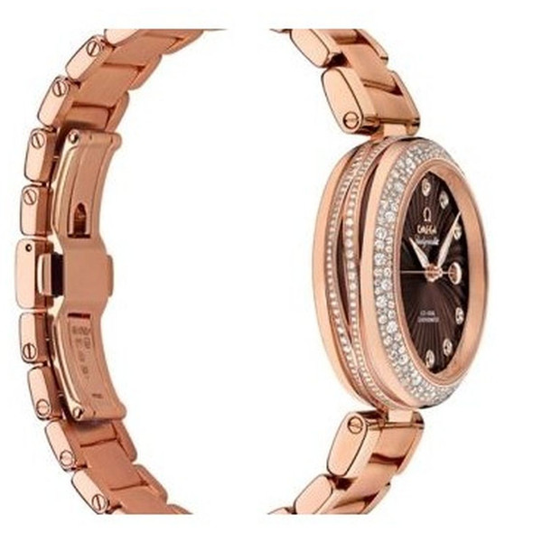 Omega De Ville Ladymatic 18k Rose Gold Automatic Watch 425.65.34.20.63.002