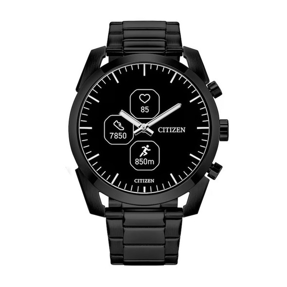 Citizen JX2017-56E Unisex Smart Hybrid Battery Life Black Dial Watch
