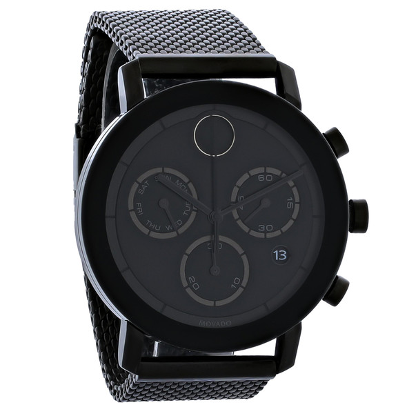 Movado Bold Evolution Men's Black ION Stainless Chronograph Quartz Watch 3600760