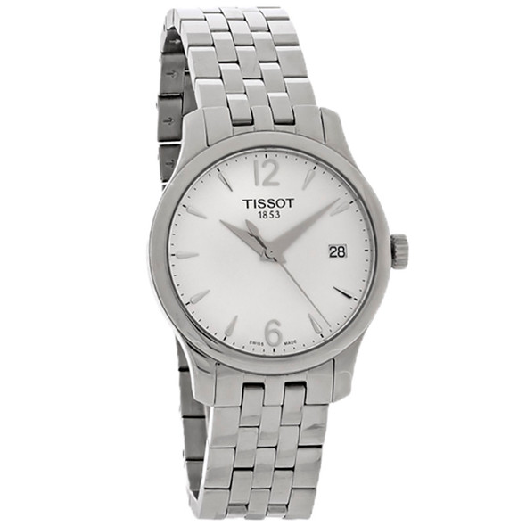 Tissot Tradition Women's White Date Dial Swiss Quartz Watch T063.210.11.037.00