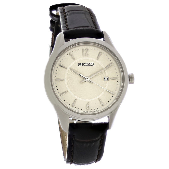 Seiko Essentials Women's Silver Dial Stainless Steel Quartz Watch SUR427