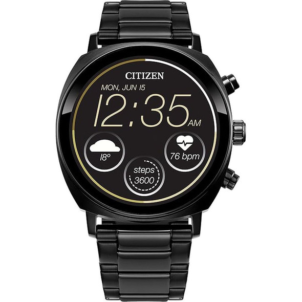 Citizen CZ Smart 41mm Casual Wear OS Black Stainless Steel Watch MX1005-83X
