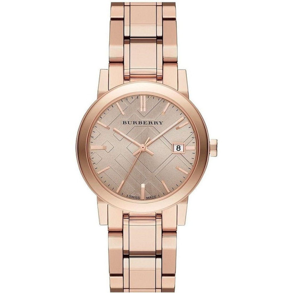 Burberry The City Diamonds Rose Gold-Tone Women's Quartz Watch