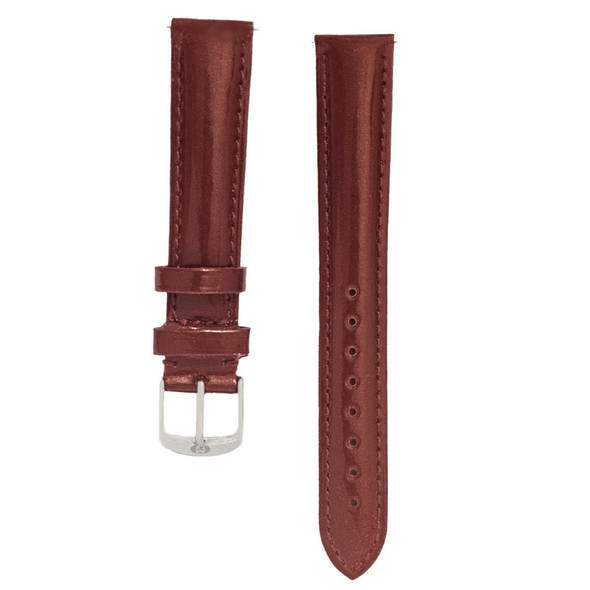 Michele Women's 16mm Red Leather Watch Band 301720809