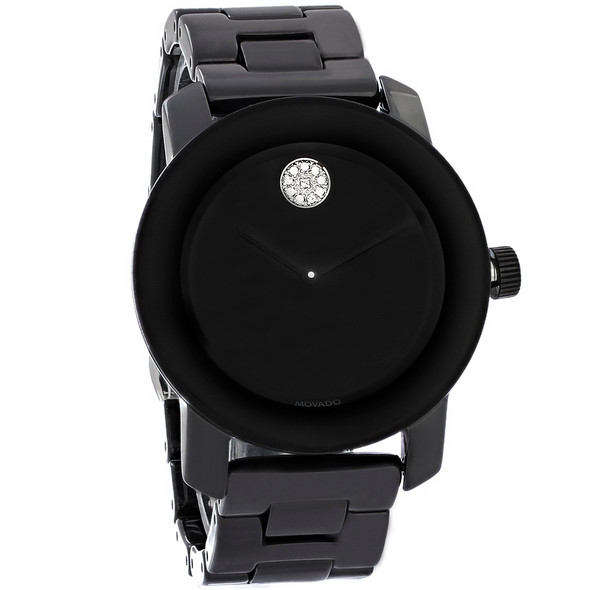 Movado Bold Black Dial Women's Black Ceramic Swiss Quartz Watch 3600535