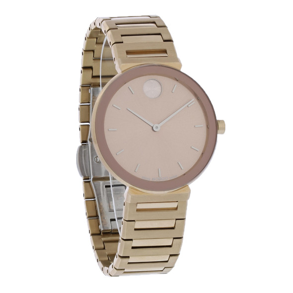 Movado Horizon Series Women's Rose Gold ION PVD Stainless Quartz Watch 3601089