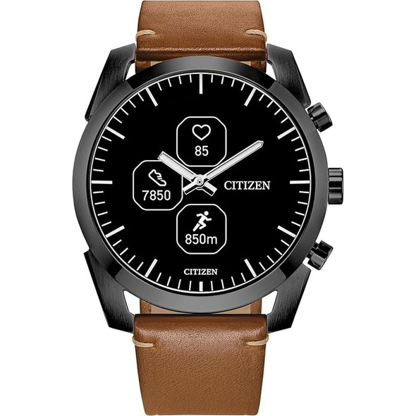 Citizen CZ Smart 42MM Hybrid Brown Leather Smart Men's Watch JX2017-05E